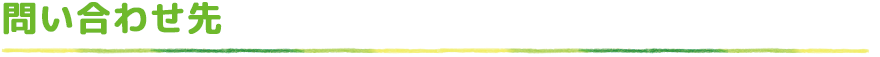 問い合わせ先